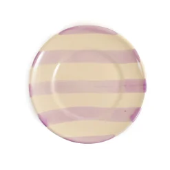 Outlet Puglia Lilac Stripe Side Plate, 19cm Plates|Crockery & Dinnerware