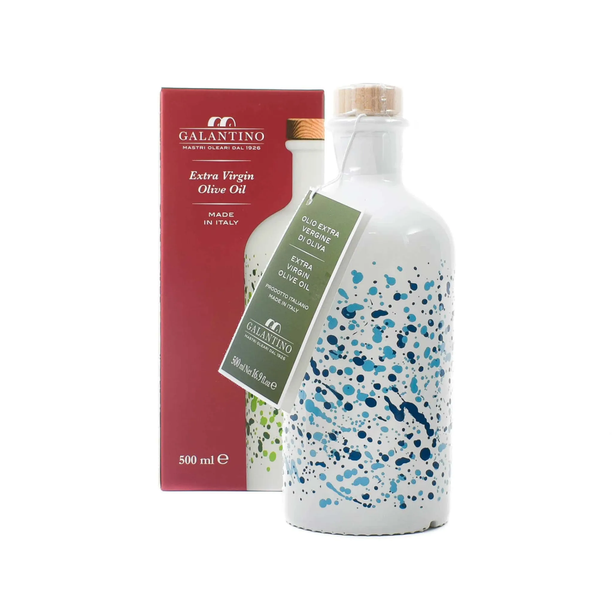Sale Puglian Extra Virgin Olive Oil in Arte Blue Glass Bottle, 500ml Ingredients Brands|Oil, Vinegar & Dressings