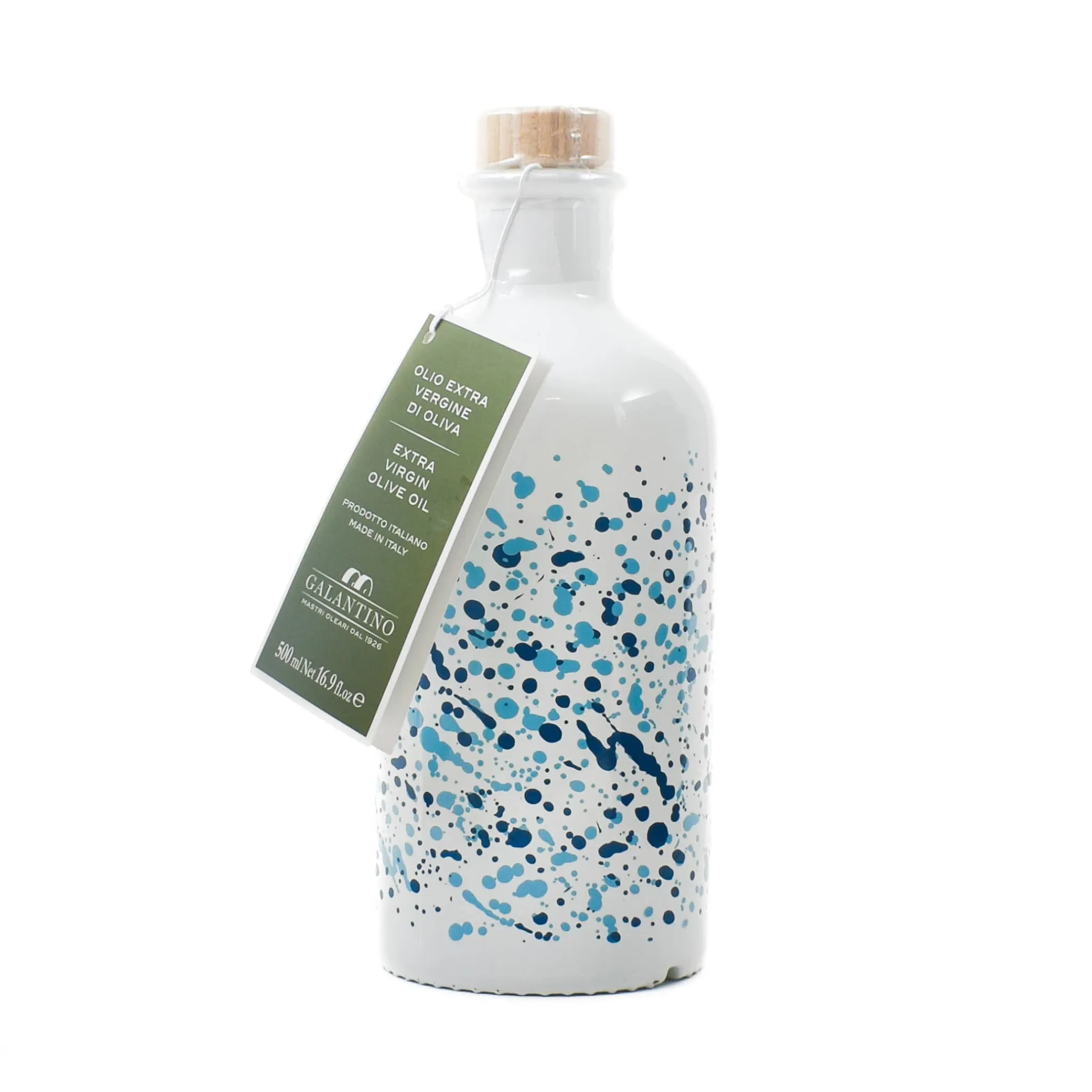Sale Puglian Extra Virgin Olive Oil in Arte Blue Glass Bottle, 500ml Ingredients Brands|Oil, Vinegar & Dressings