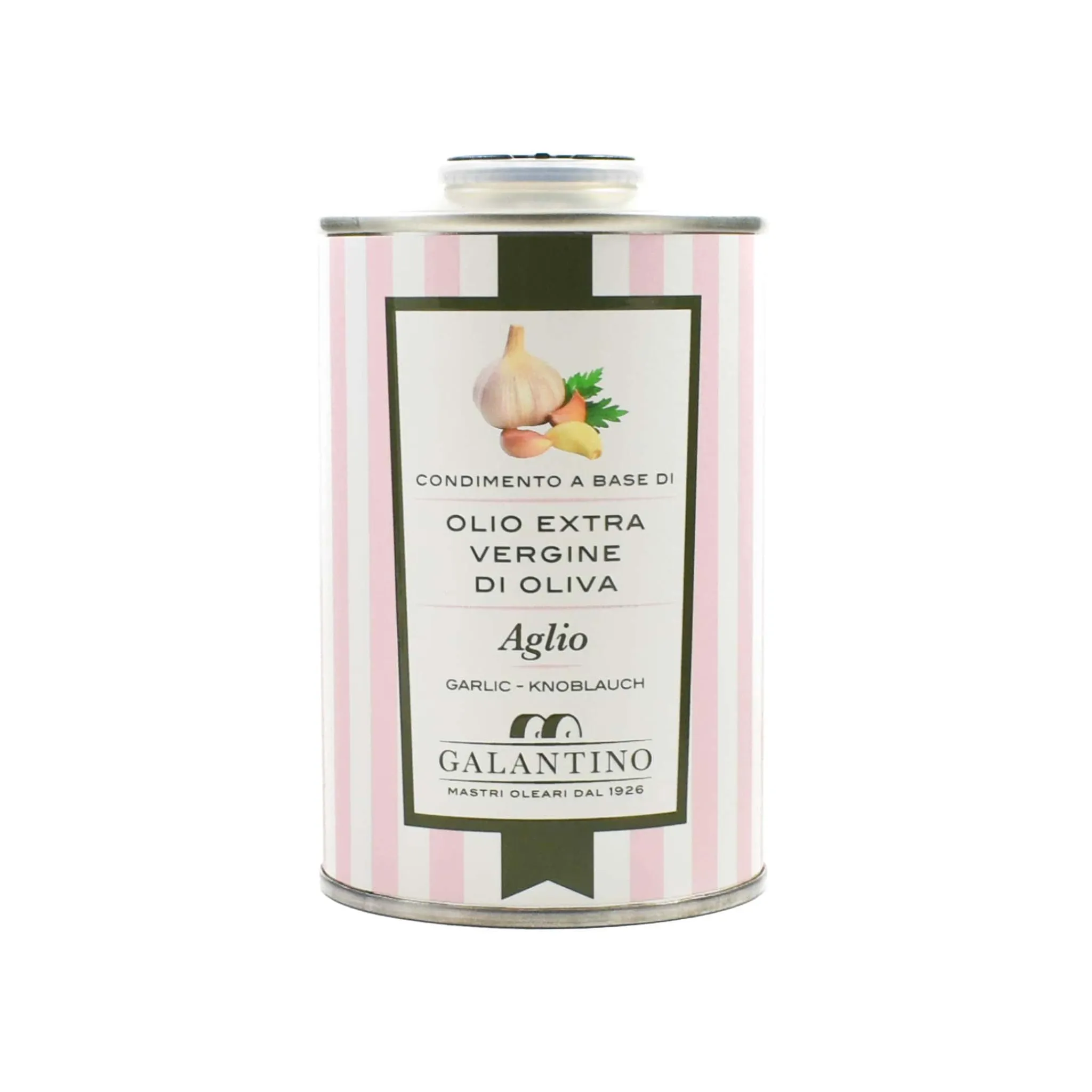 Discount Puglian Garlic Extra Virgin Olive Oil In Tin, 250ml Ingredients Brands|Italian Ingredients