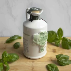 Best Puglian Olive Oil with Basil in Terracotta Bottle, 250ml Ingredients Brands|Italian Ingredients