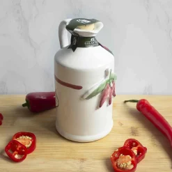 Online Puglian Olive Oil with Chilli in Terracotta Bottle, 250ml Ingredients Brands|Italian Ingredients