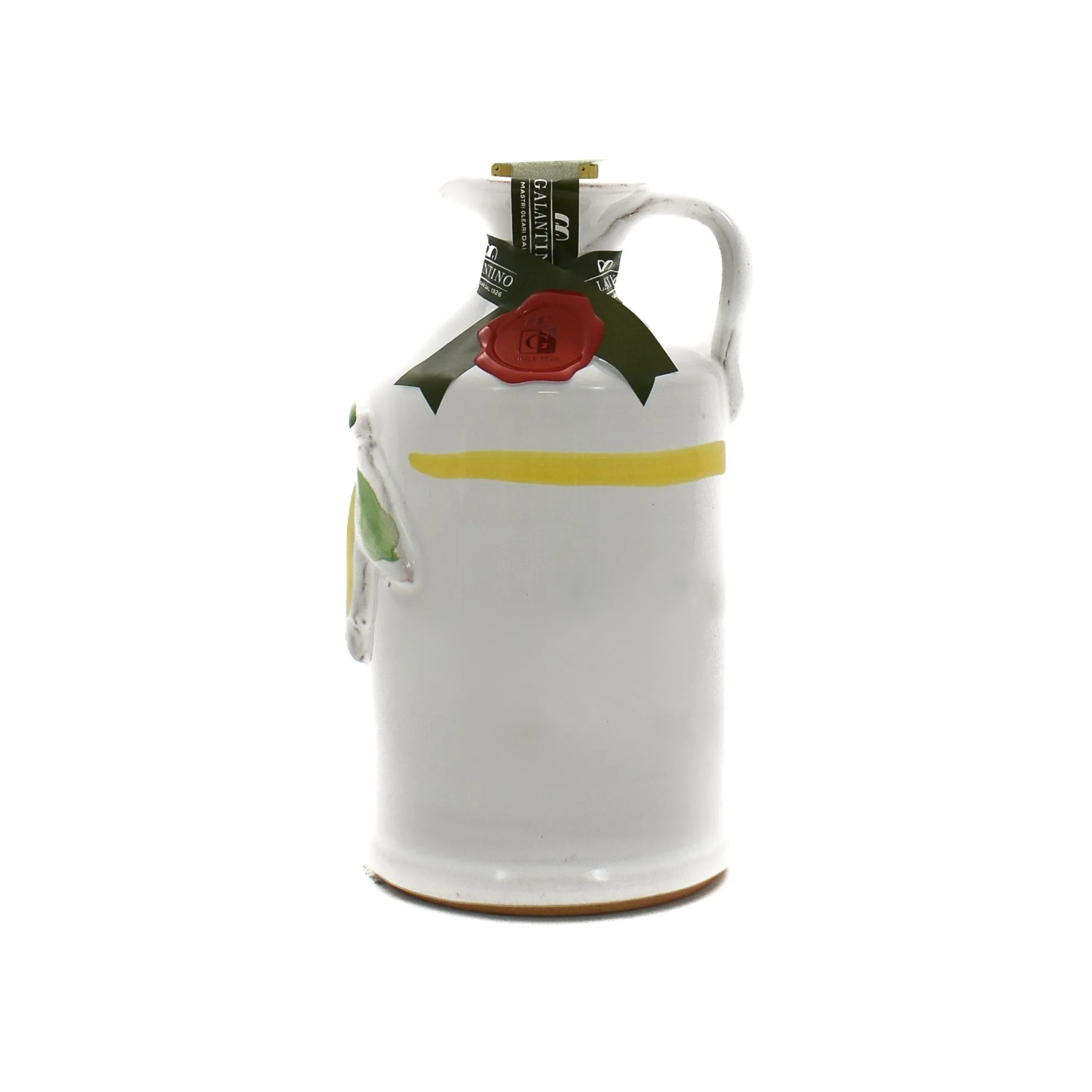 Puglian Olive Oil with Lemon in Terracotta Bottle, 250ml Italian Ingredients|Extra Virgin Olive Oil