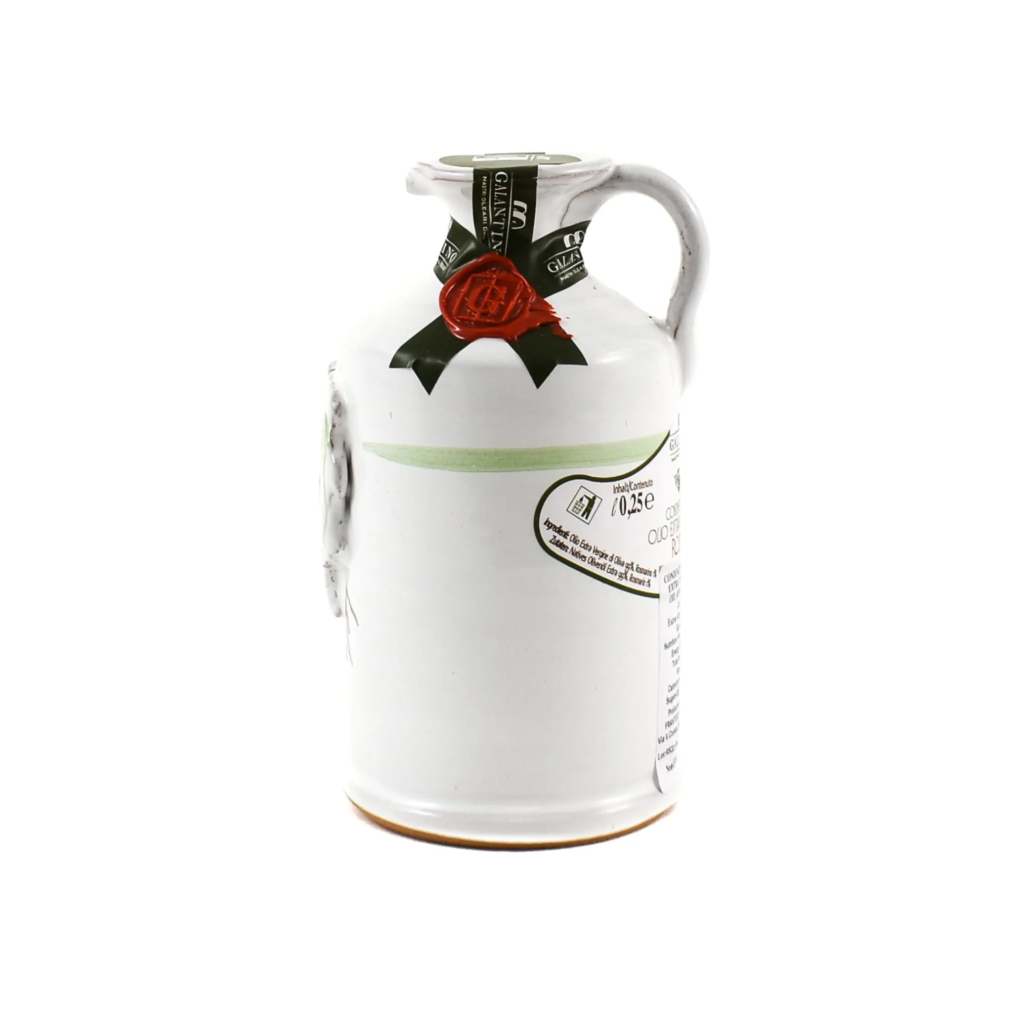 Outlet Puglian Olive Oil with Rosemary in Terracotta Bottle, 250ml Ingredients Brands|Italian Ingredients