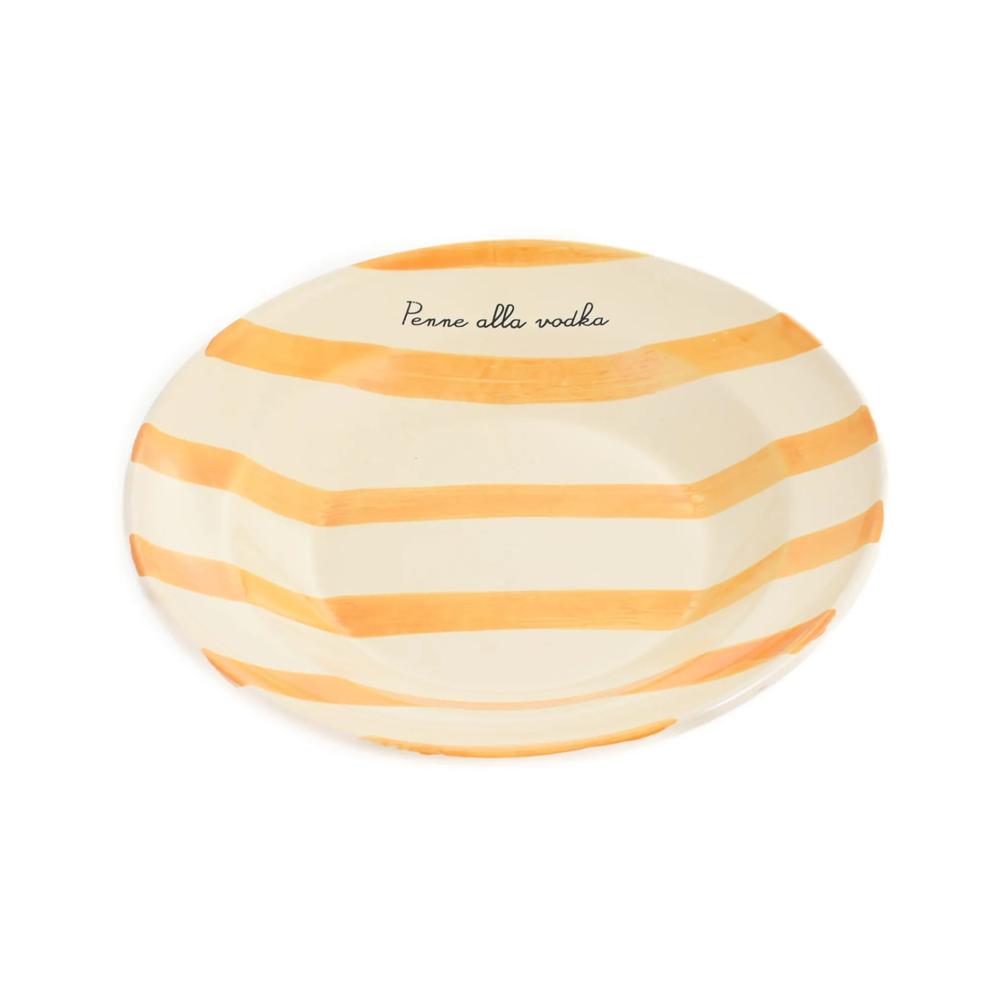 Discount Puglia "Penne Alla Vodka" Yellow Stripe Pasta Bowl, 29cm Crockery & Dinnerware|Bowls