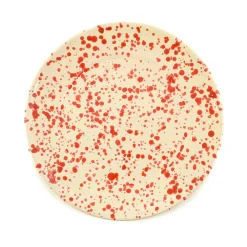 Outlet Puglia Red Splatter Dinner Plate, 27cm Italian Ingredients|Plates