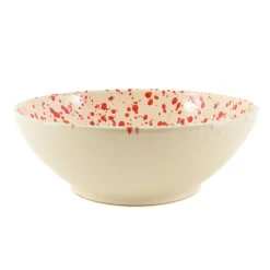 Sale Puglia Red Splatter Large Salad Bowl, 28cm Italian Ingredients|Crockery & Dinnerware