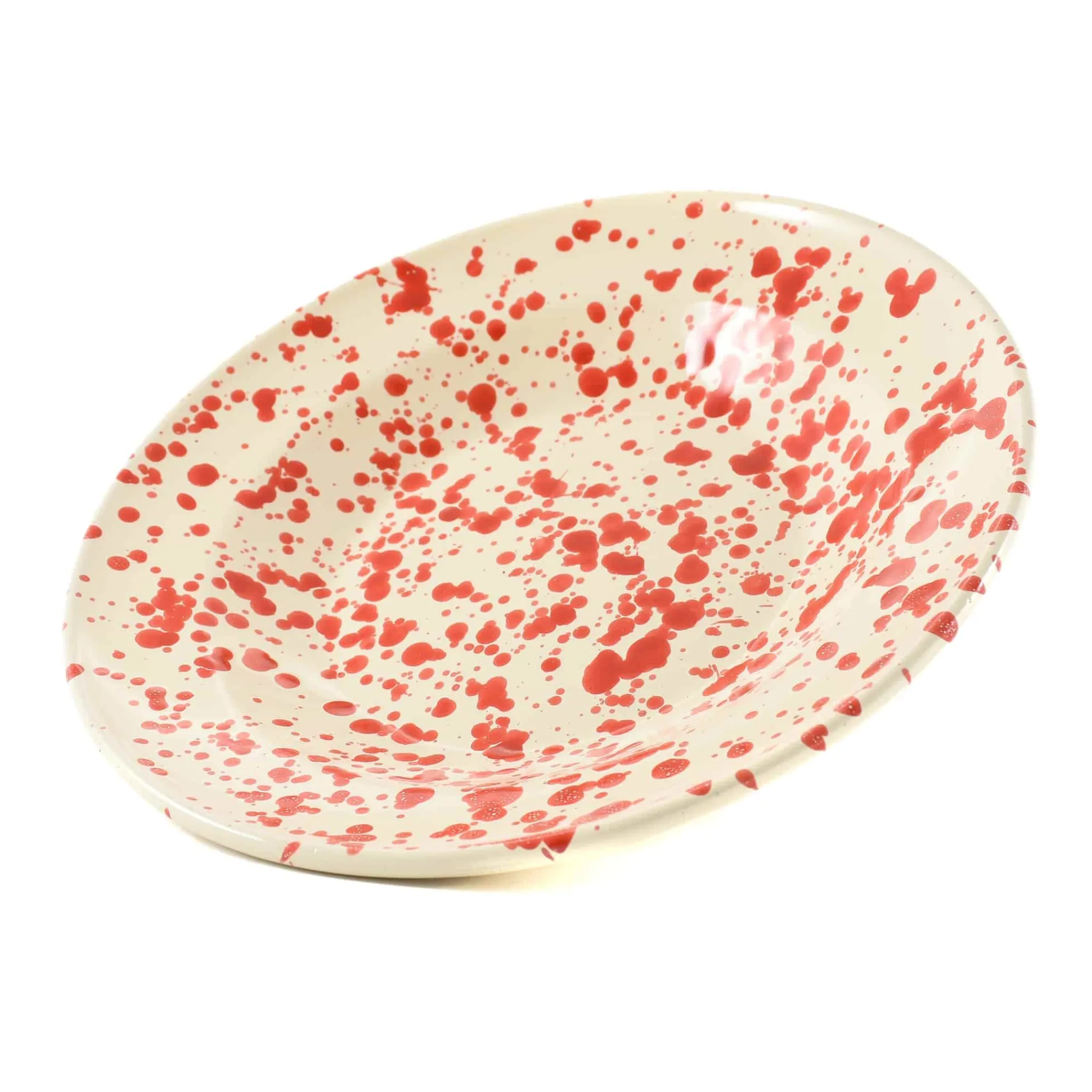 Online Puglia Red Splatter Pasta Bowl, 29cm Italian Ingredients|Crockery & Dinnerware