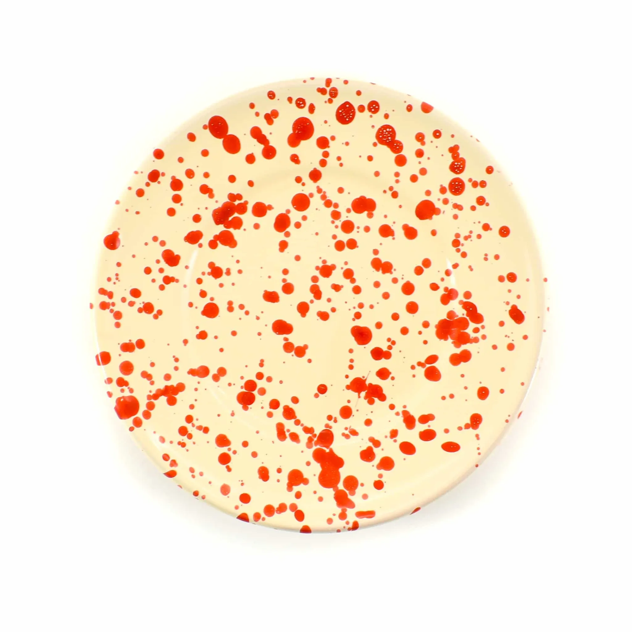 Clearance Puglia Red Splatter Side Plate, 19cm Italian Ingredients|Plates