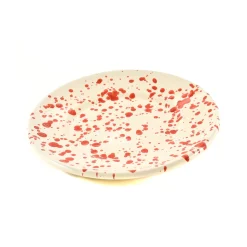 Clearance Puglia Red Splatter Side Plate, 19cm Italian Ingredients|Plates