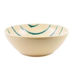 Sale Puglia Teal Stripe Large Salad Bowl, 34cm Crockery & Dinnerware|Bowls