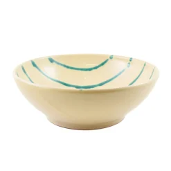 New Puglia Teal Stripe Pasta Bowl, 28cm Crockery & Dinnerware|Bowls