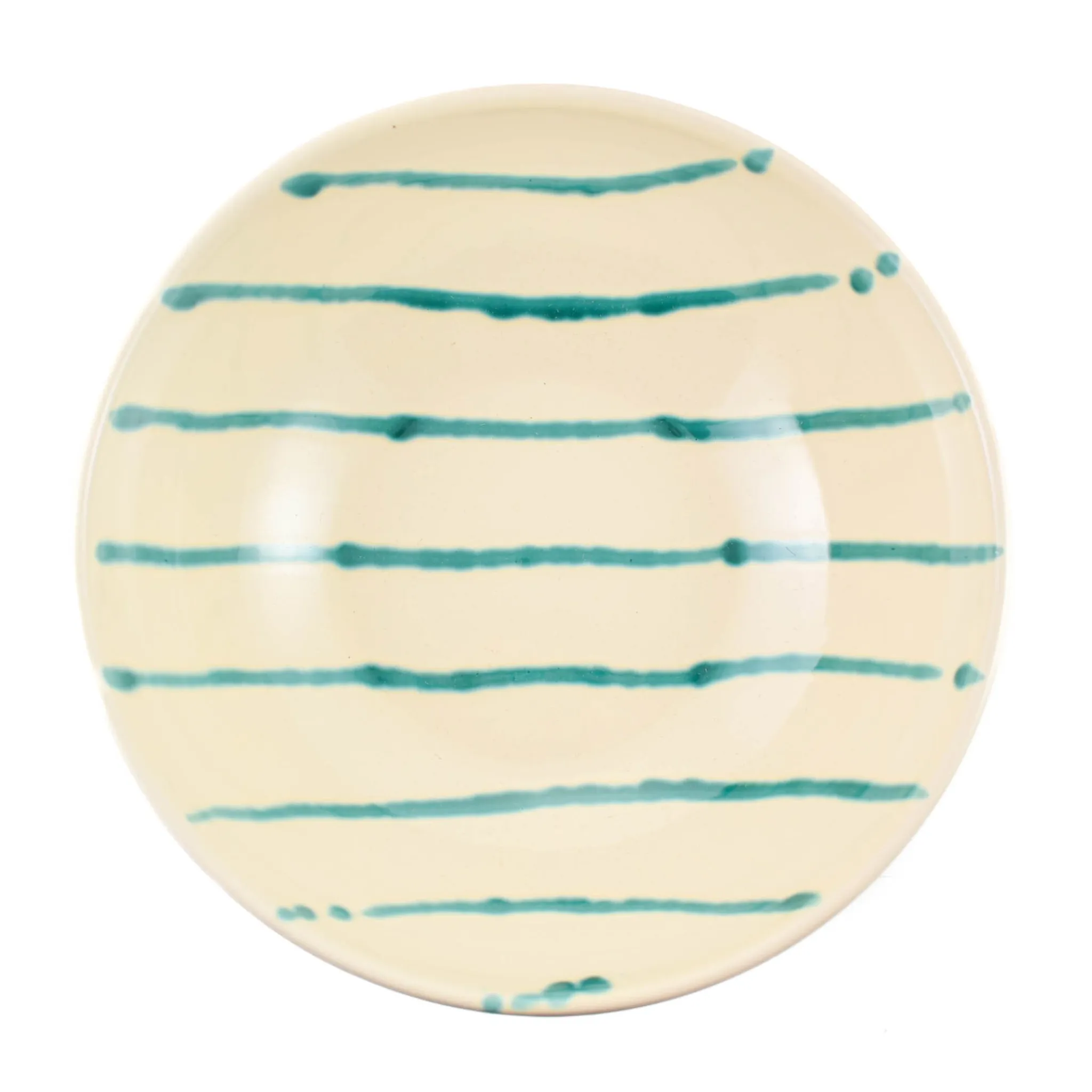 New Puglia Teal Stripe Pasta Bowl, 28cm Crockery & Dinnerware|Bowls