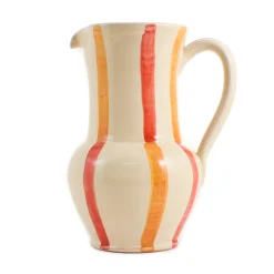 New Puglia Yellow and Red Stripe Pitcher Tableware Brands|Jugs & Bottles