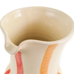 New Puglia Yellow and Red Stripe Pitcher Tableware Brands|Jugs & Bottles