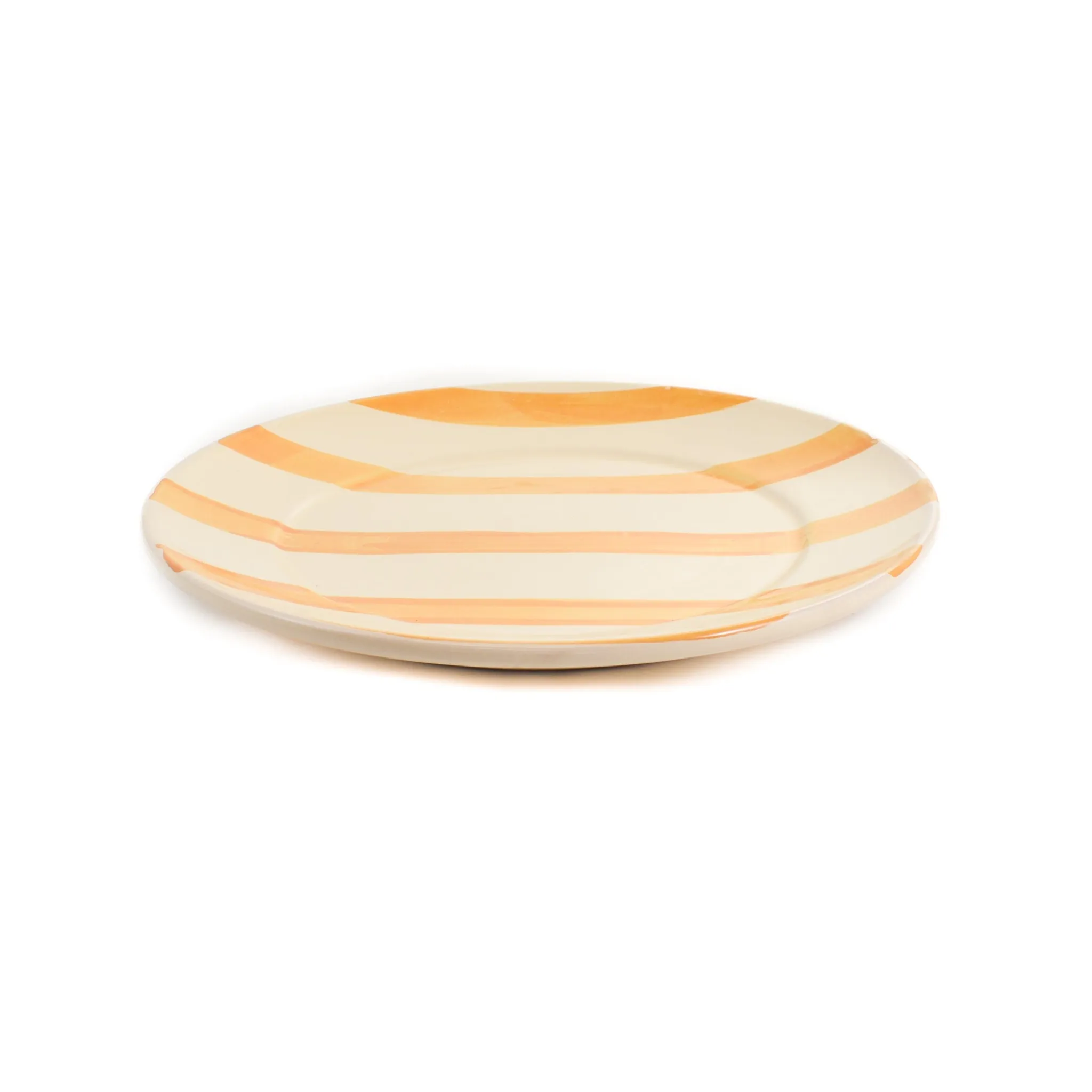 Puglia Yellow Stripe Dinner Plate, 27cm Plates|Crockery & Dinnerware