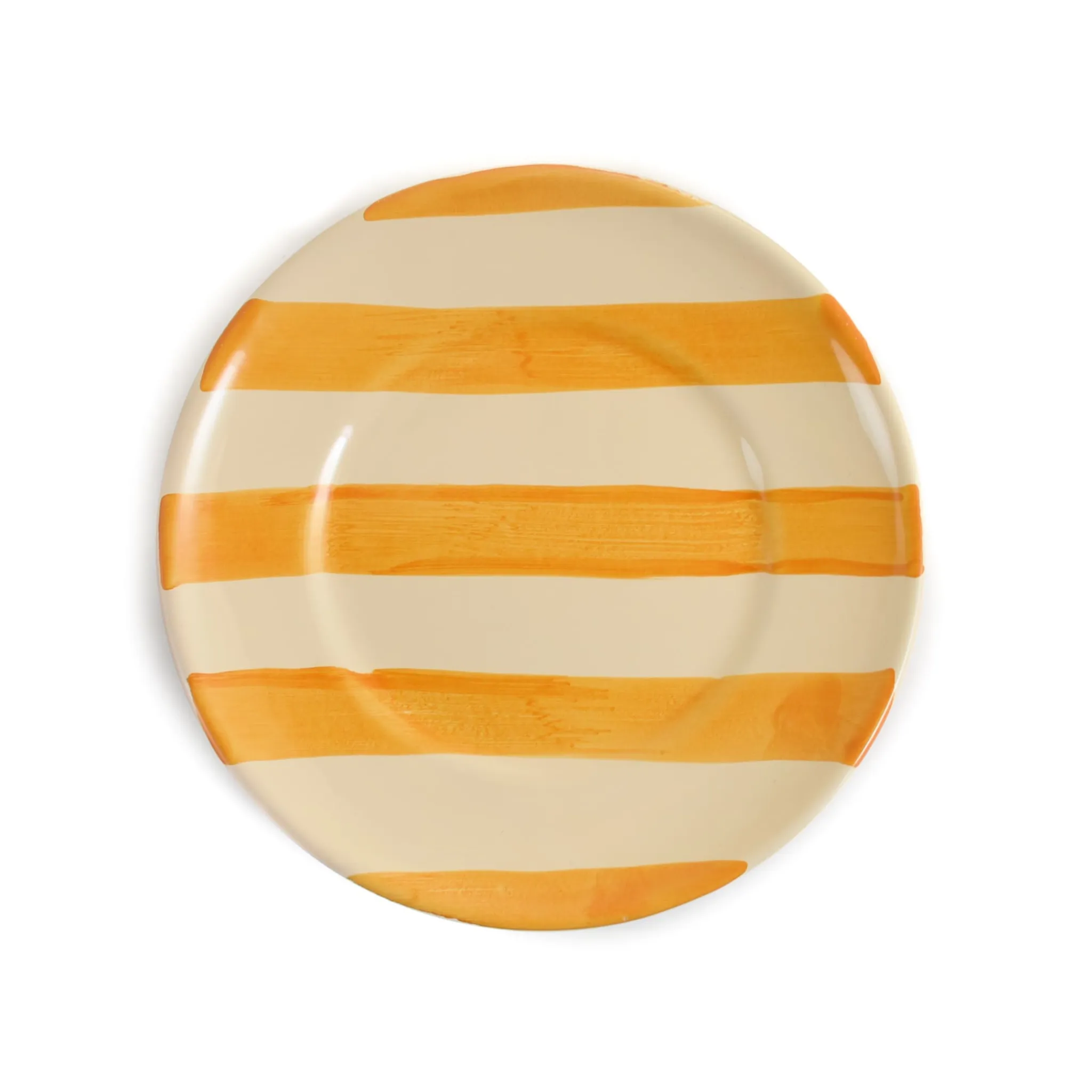 Clearance Puglia Yellow Stripe Side Plate, 19cm Plates|Crockery & Dinnerware