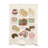 Hot Tea & Biscuits Organic Cotton Tea Towel Kitchen Textiles & Clothing