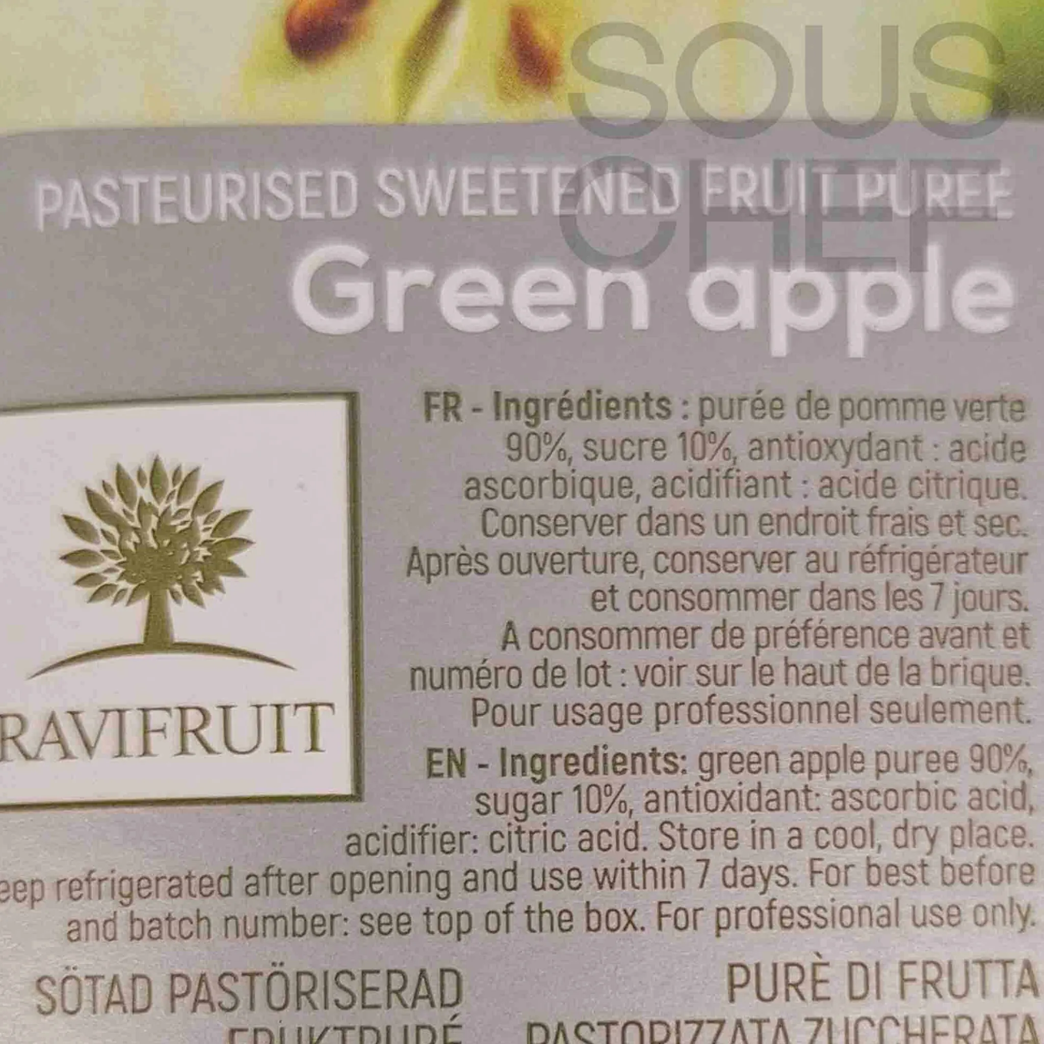 Discount Apple Puree, 1 Litre Ingredients Brands|Drinks