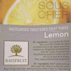 New Lemon Puree, 1 Litre Ingredients Brands|Drinks