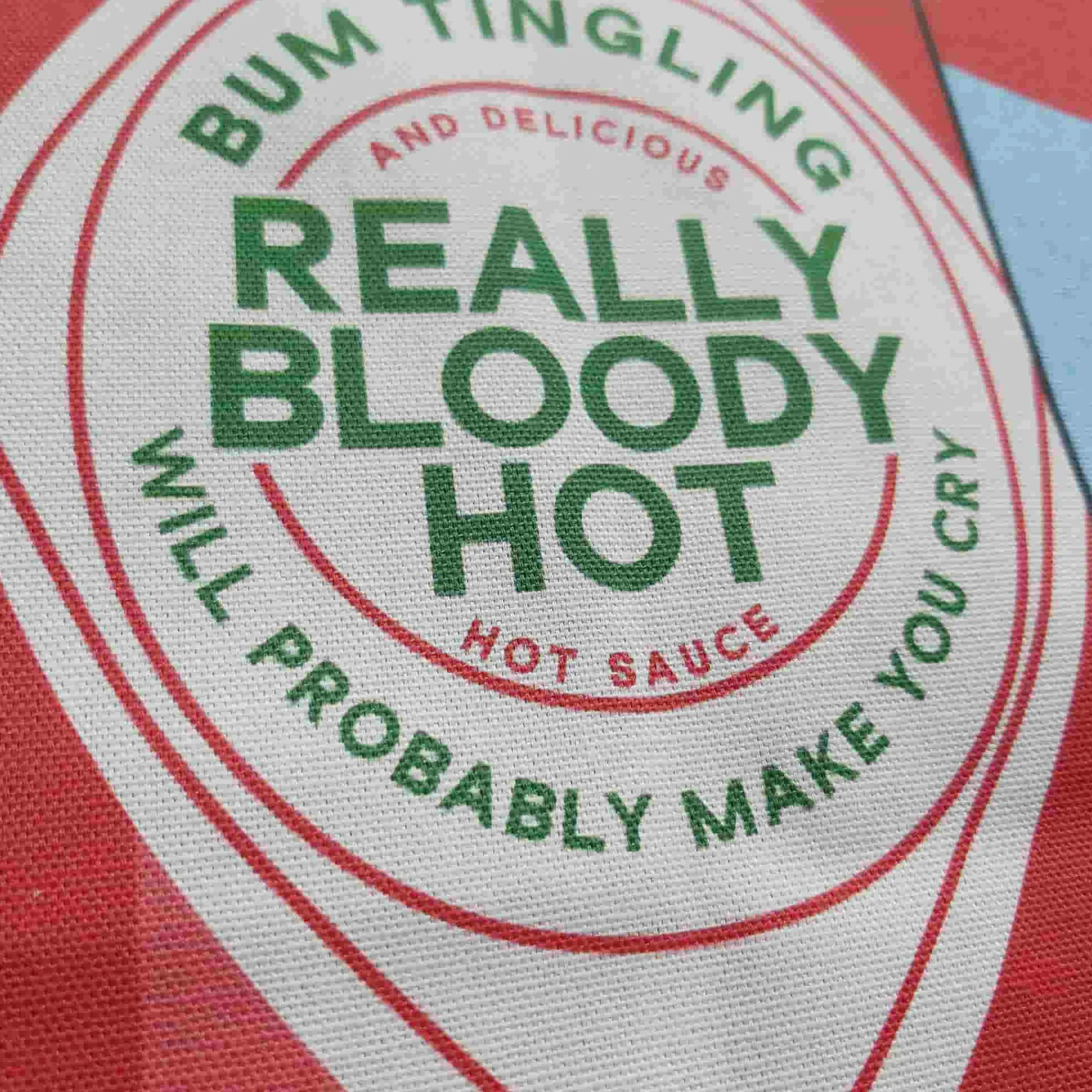 Hot Really Bloody Hot Hot Sauce Tea Towel Kitchen Textiles & Clothing