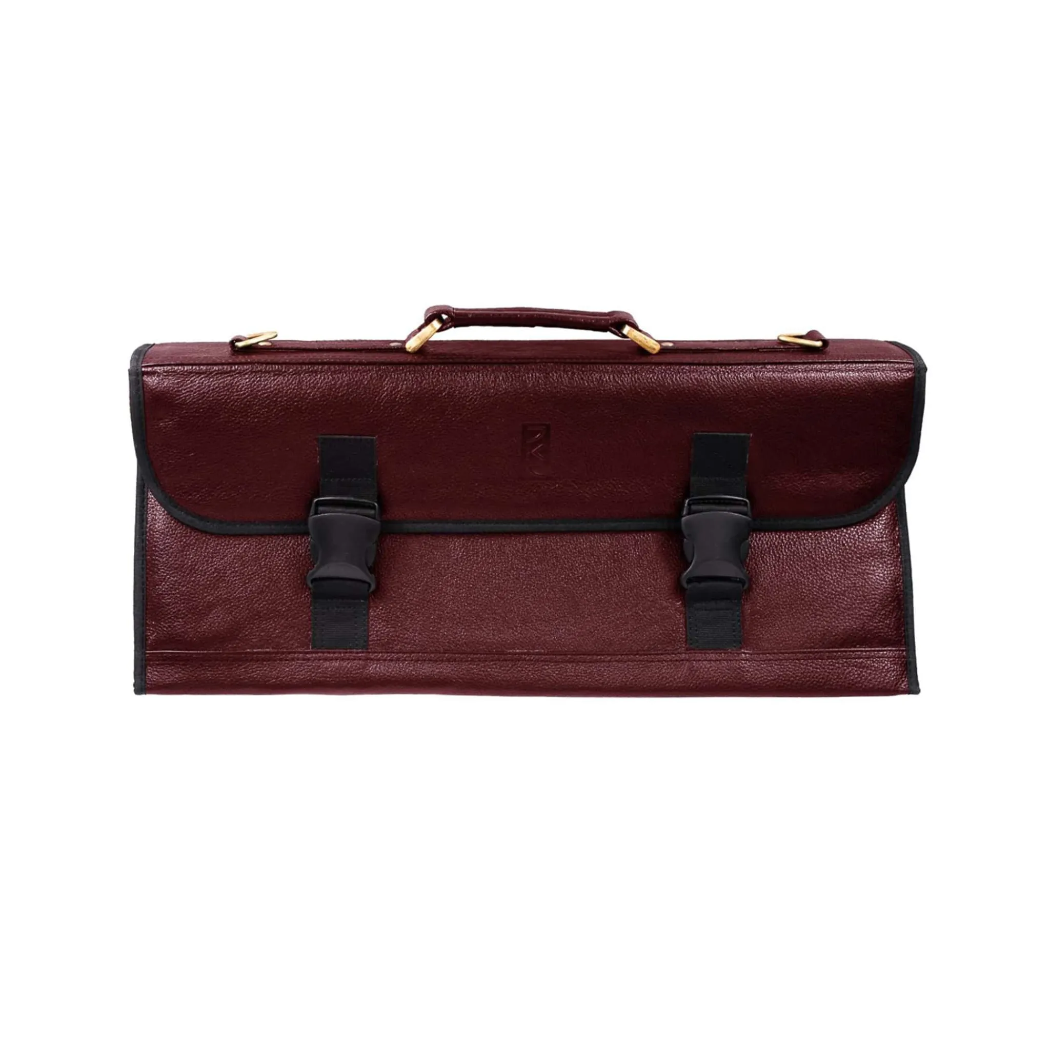 Clearance Red Buffalo Leather Knife Bag, 11 Slots Kitchen Knives