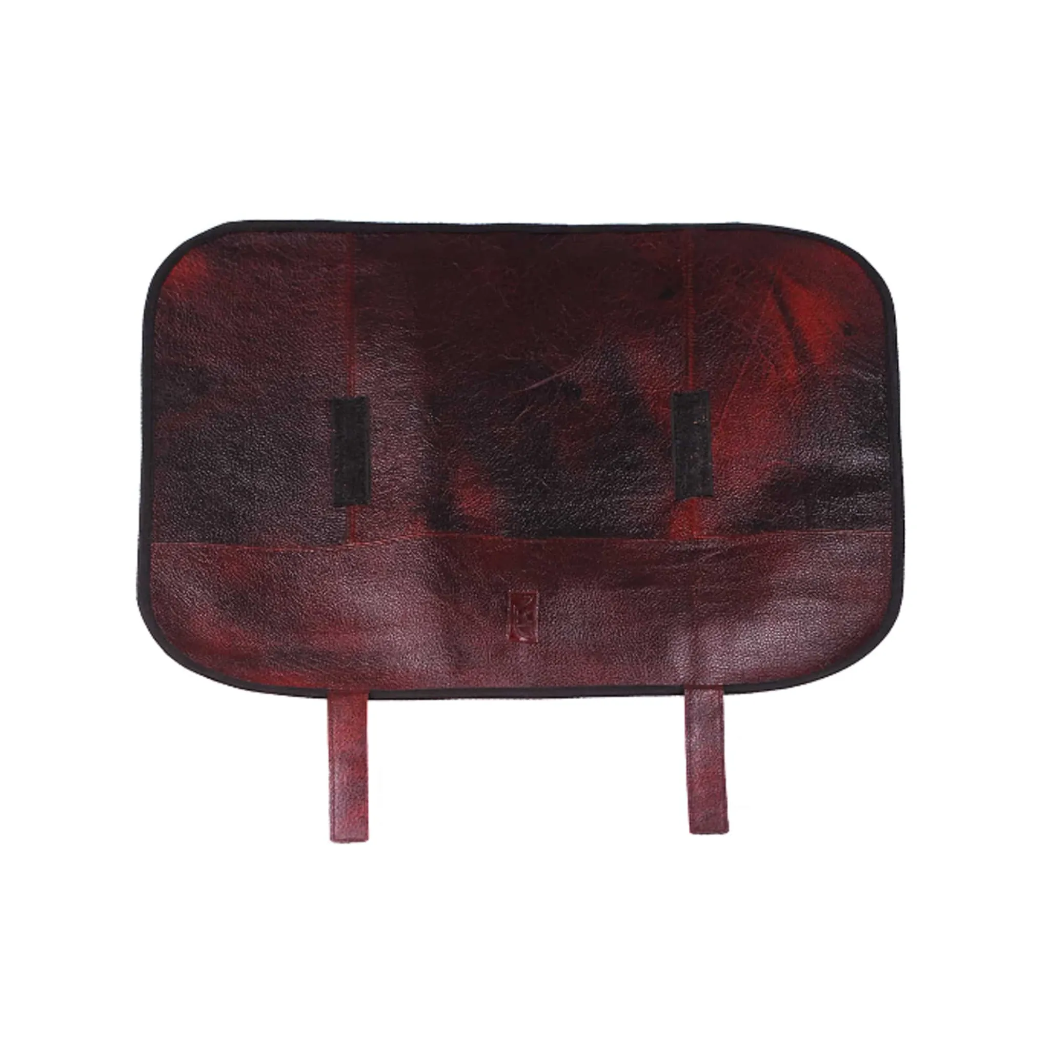 Red Buffalo Leather Knife Roll, 6 Slots Kitchen Knives