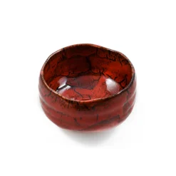 Outlet Red Fire Matcha Bowl, 11.7cm Japanese Ingredients|Japanese Tableware