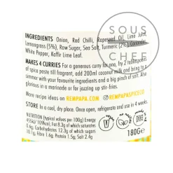 Peranakan Turmeric & Lemongrass Spice Paste, 180g Ingredients Brands|Southeast Asian Ingredients