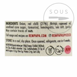 Clearance Red Hot Sambal Tumis, 180g Ingredients Brands|Southeast Asian Ingredients