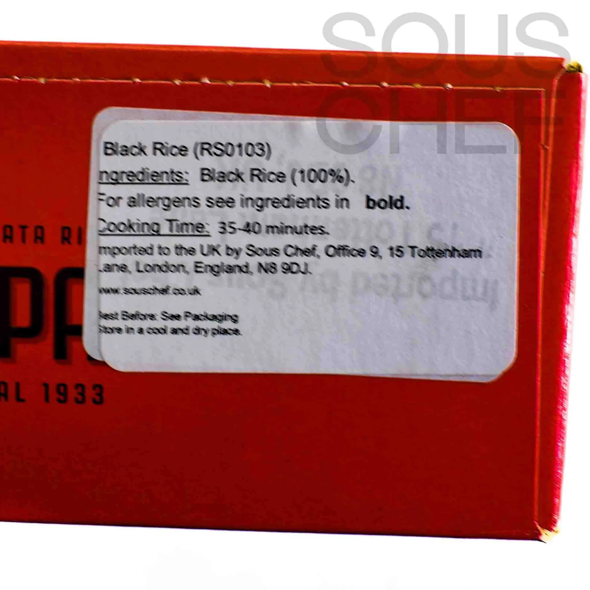 Hot Black Rice, 1kg Pasta, Rice & Beans|Ingredients Brands