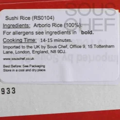 Best Sushi Rice, 1kg Ingredients Brands|Pasta, Rice & Beans