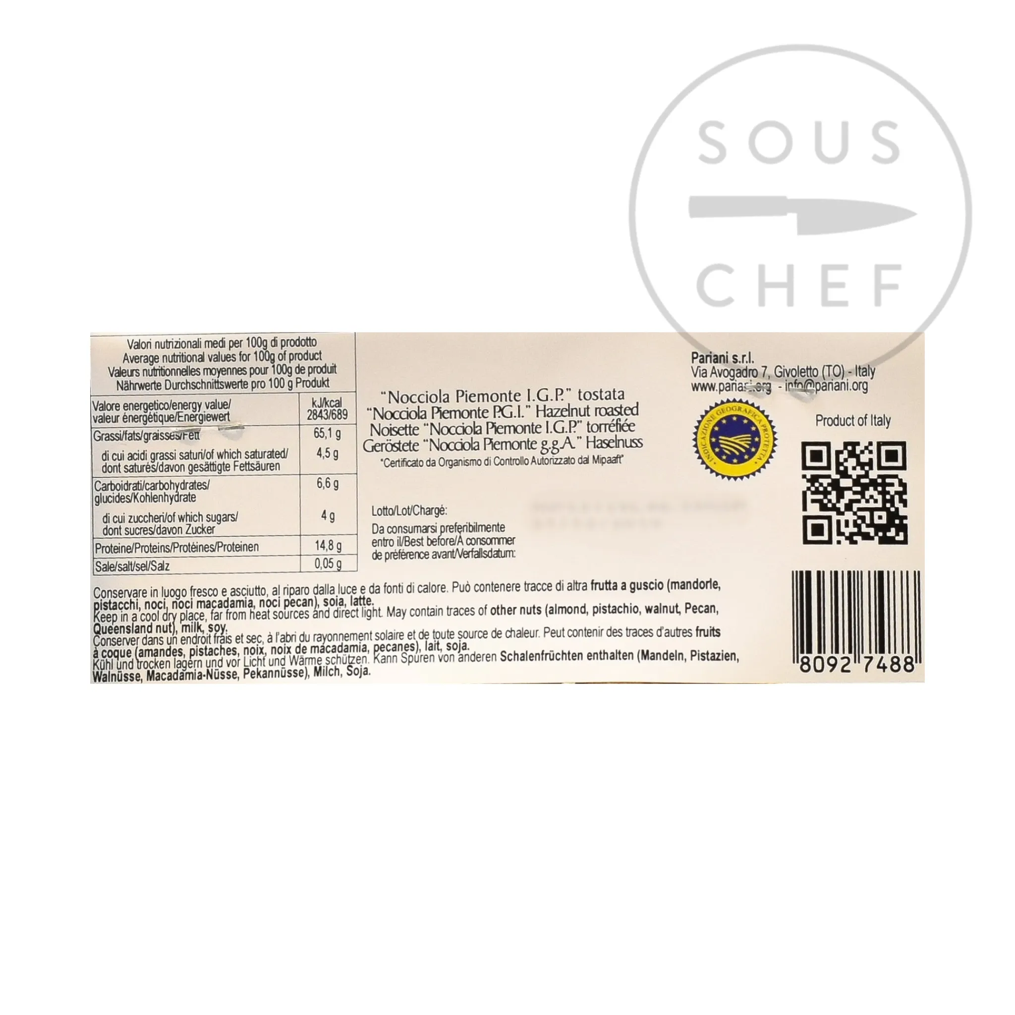 Discount Roasted Piemonte IGP Hazelnuts, 150g Italian Ingredients|Ingredients Brands