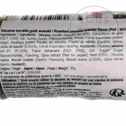 Outlet Roasted Sesame Seeds With Wasabi, 80g Ingredients Brands|Japanese Ingredients