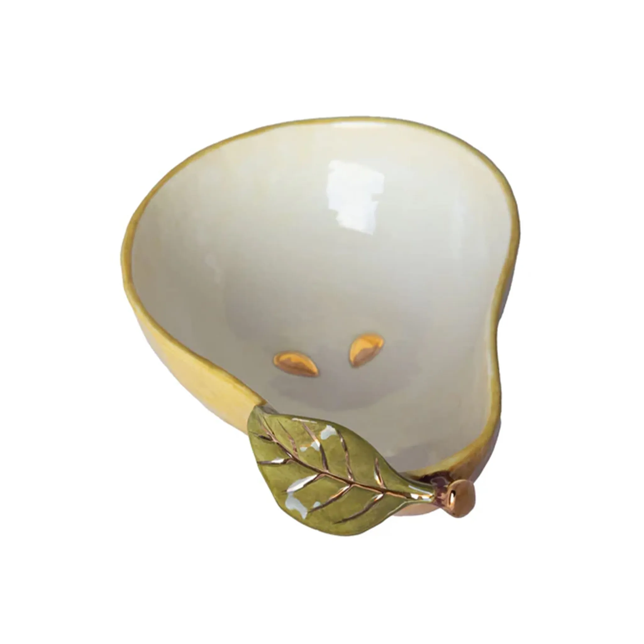 Pear Bowl with Gold Detail, 14x20cm Crockery & Dinnerware|Bowls