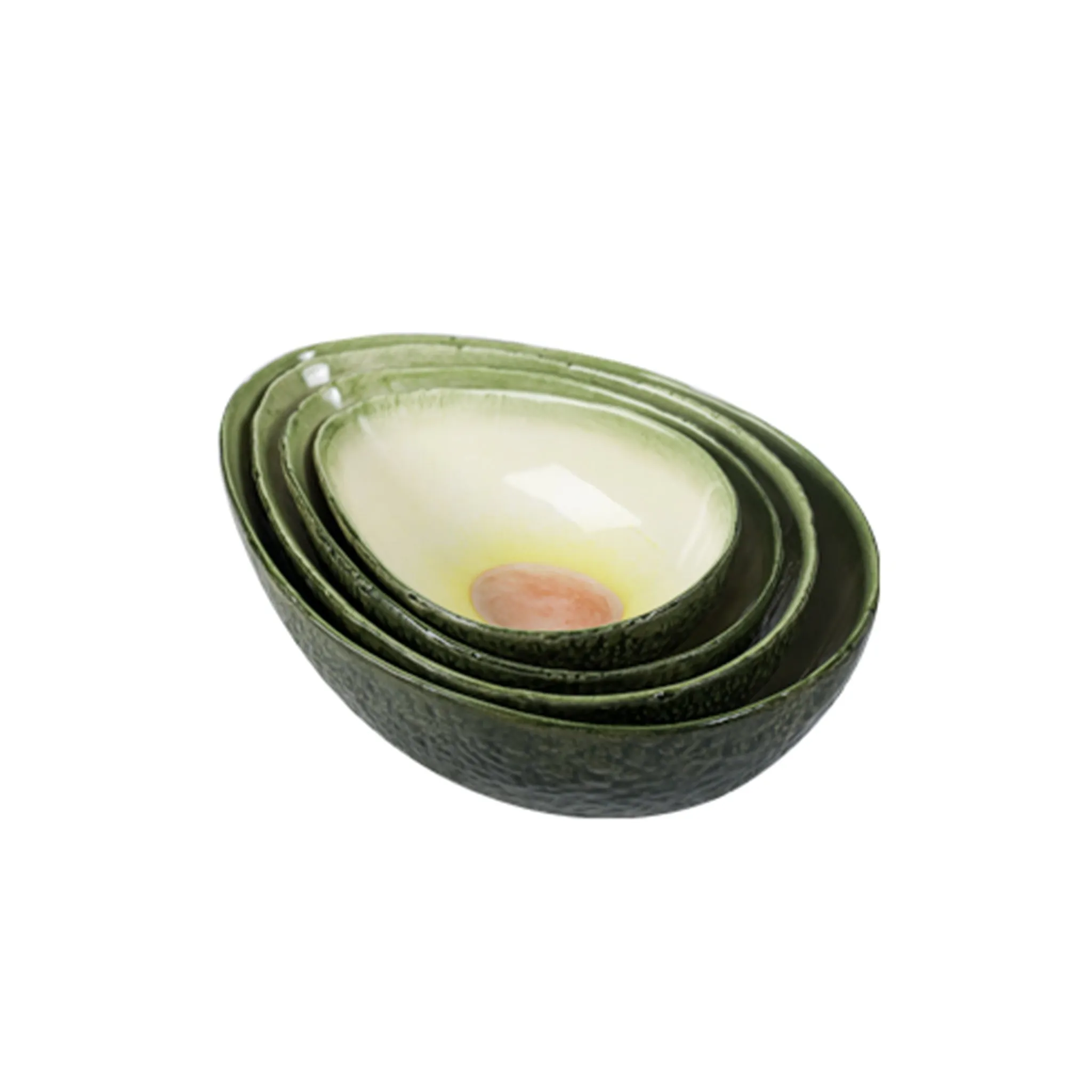 Outlet Set of 4 Avocado Nesting Bowls Tableware Brands