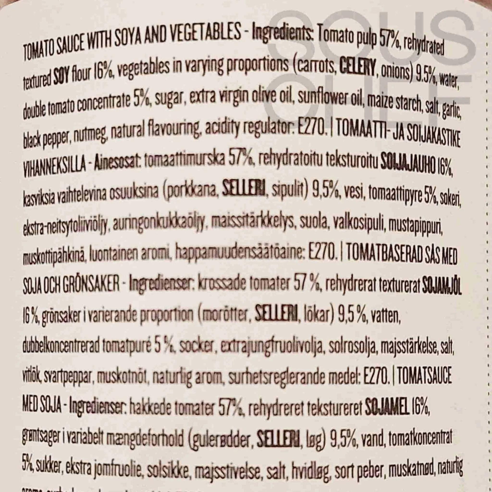 New Bolognese Vegetable Sauce, 340g Italian Ingredients|Sauces & Condiments
