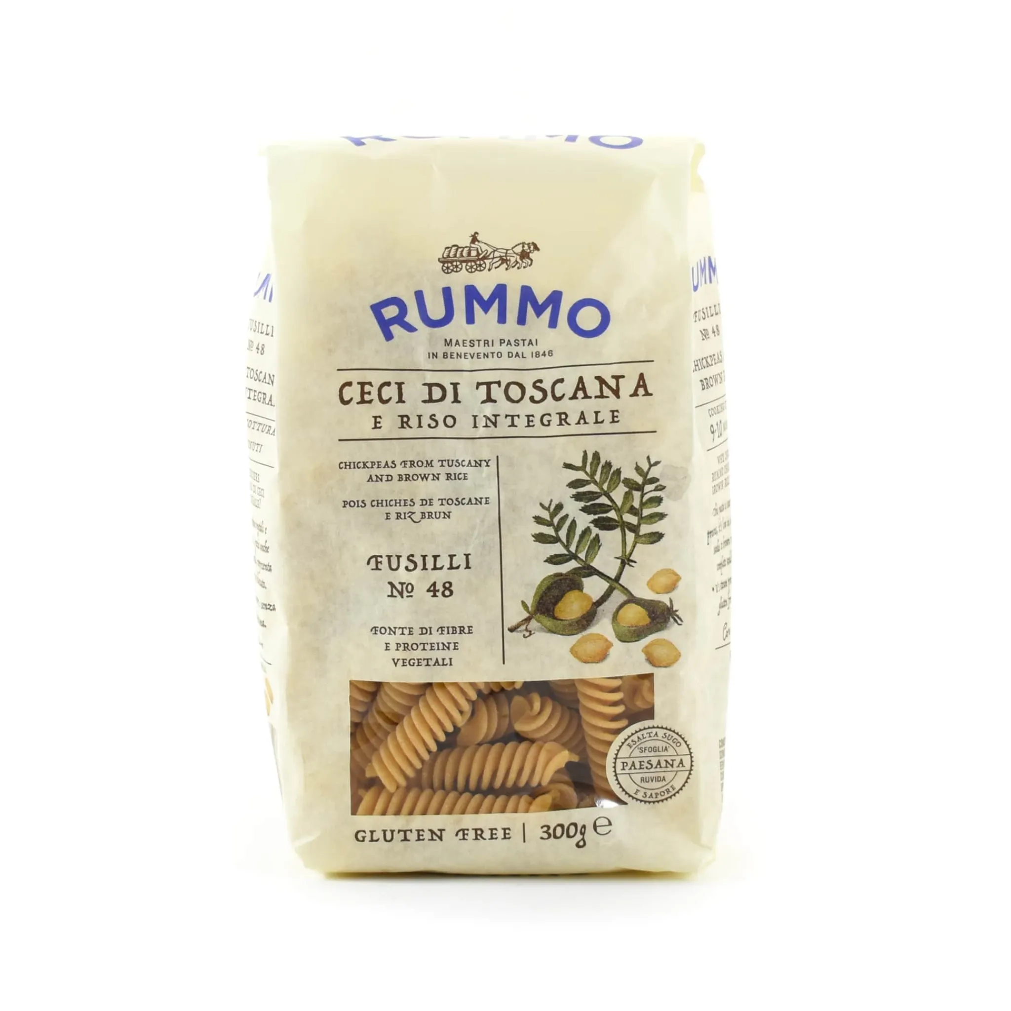 Gluten Free Chickpea Fusilli, 300g Ingredients Brands|Italian Ingredients