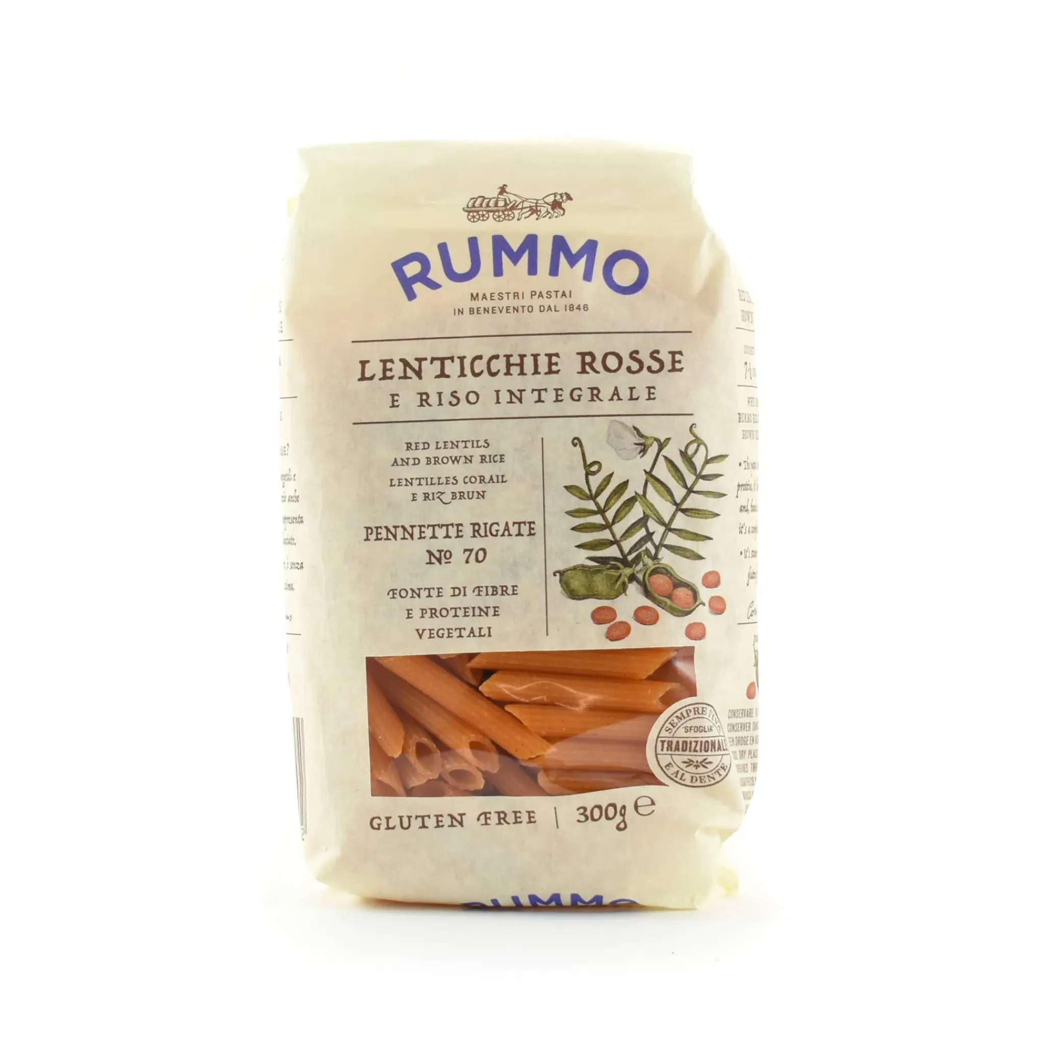 Outlet Gluten Free Lentil Pennette Rigate, 300g Ingredients Brands|Italian Ingredients
