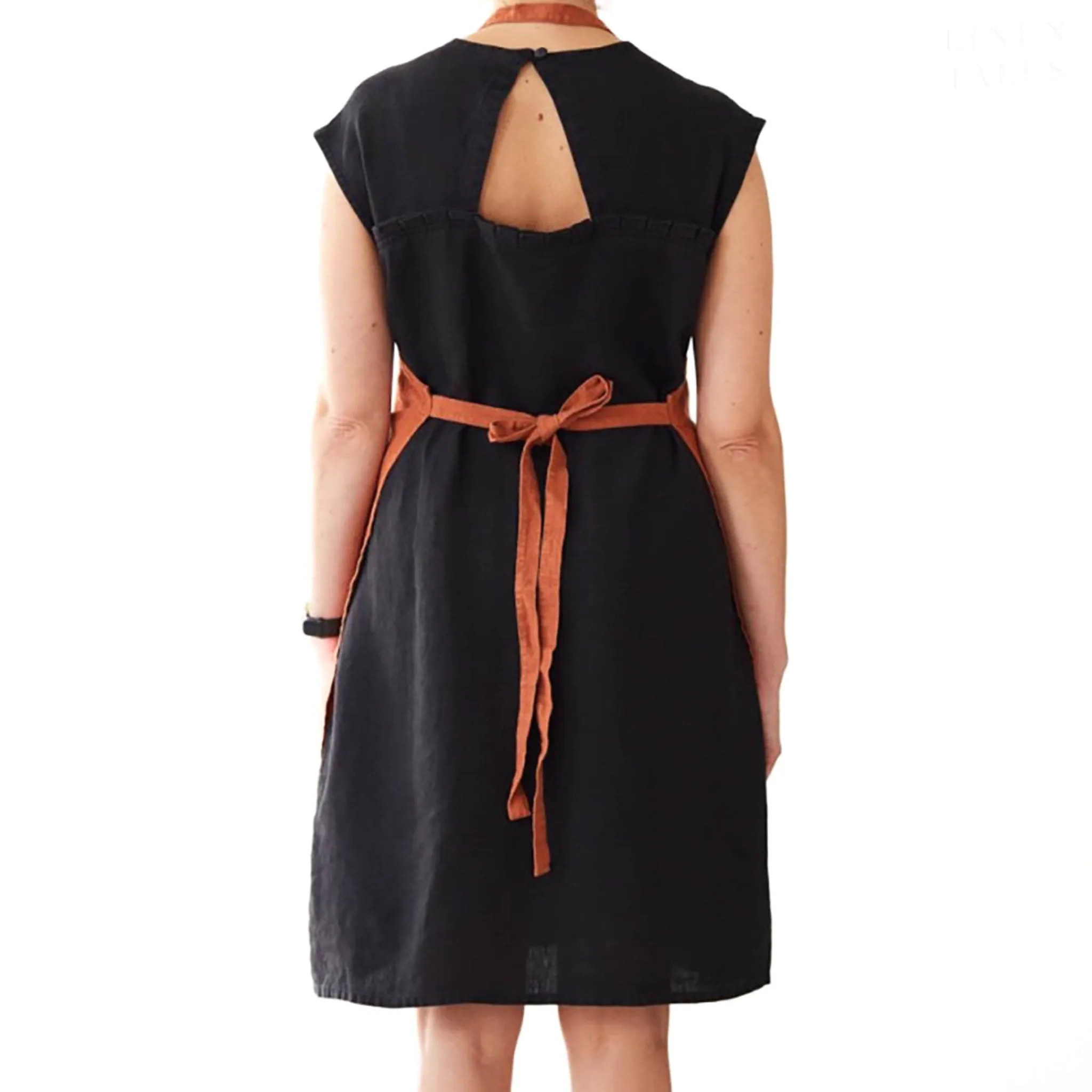 Outlet Rust Daily Linen Apron Kitchen Textiles & Clothing