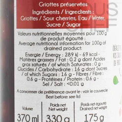 Discount Pitted Morello Cherries (Griottes), 370ml Ingredients Brands|Baking Ingredients