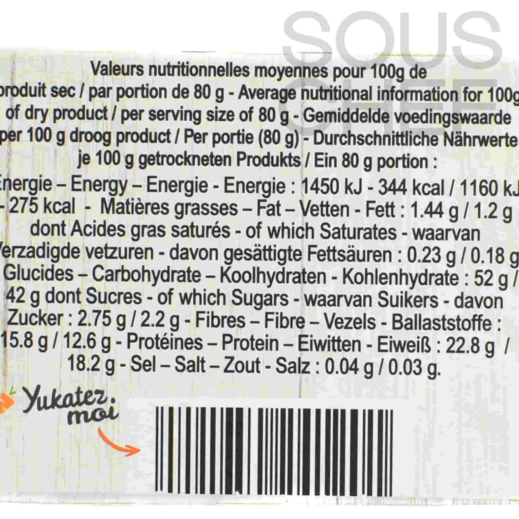Sale Split Peas From France, 500g Ingredients Brands|Pasta, Rice & Beans