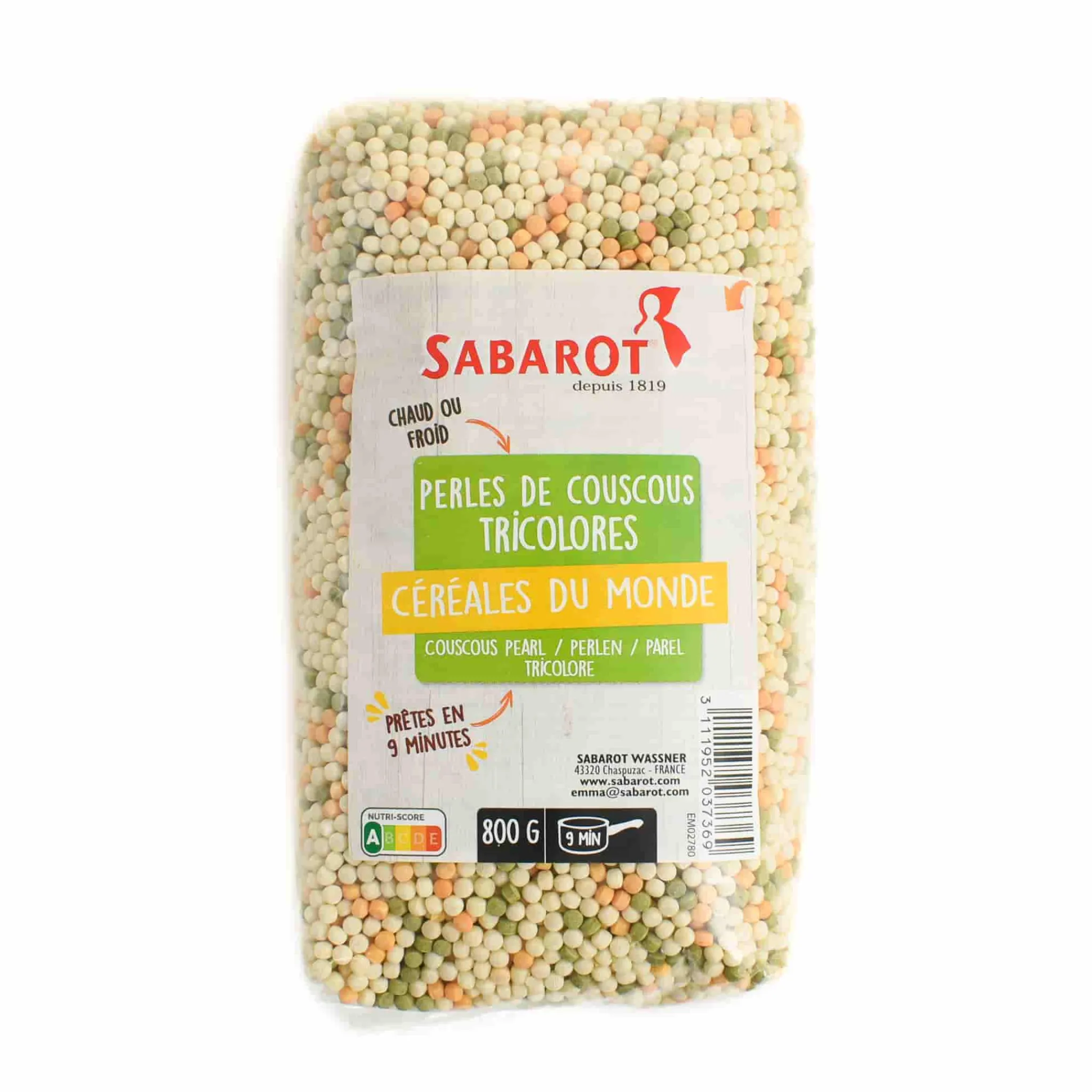New Tricolor Couscous Pearls, 800g Ingredients Brands|Pasta, Rice & Beans