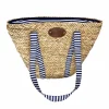 Hot Sac de Plage Riviera Blue Stripe Picnic Tote, 4 Person Picnicware|Disposable Tableware