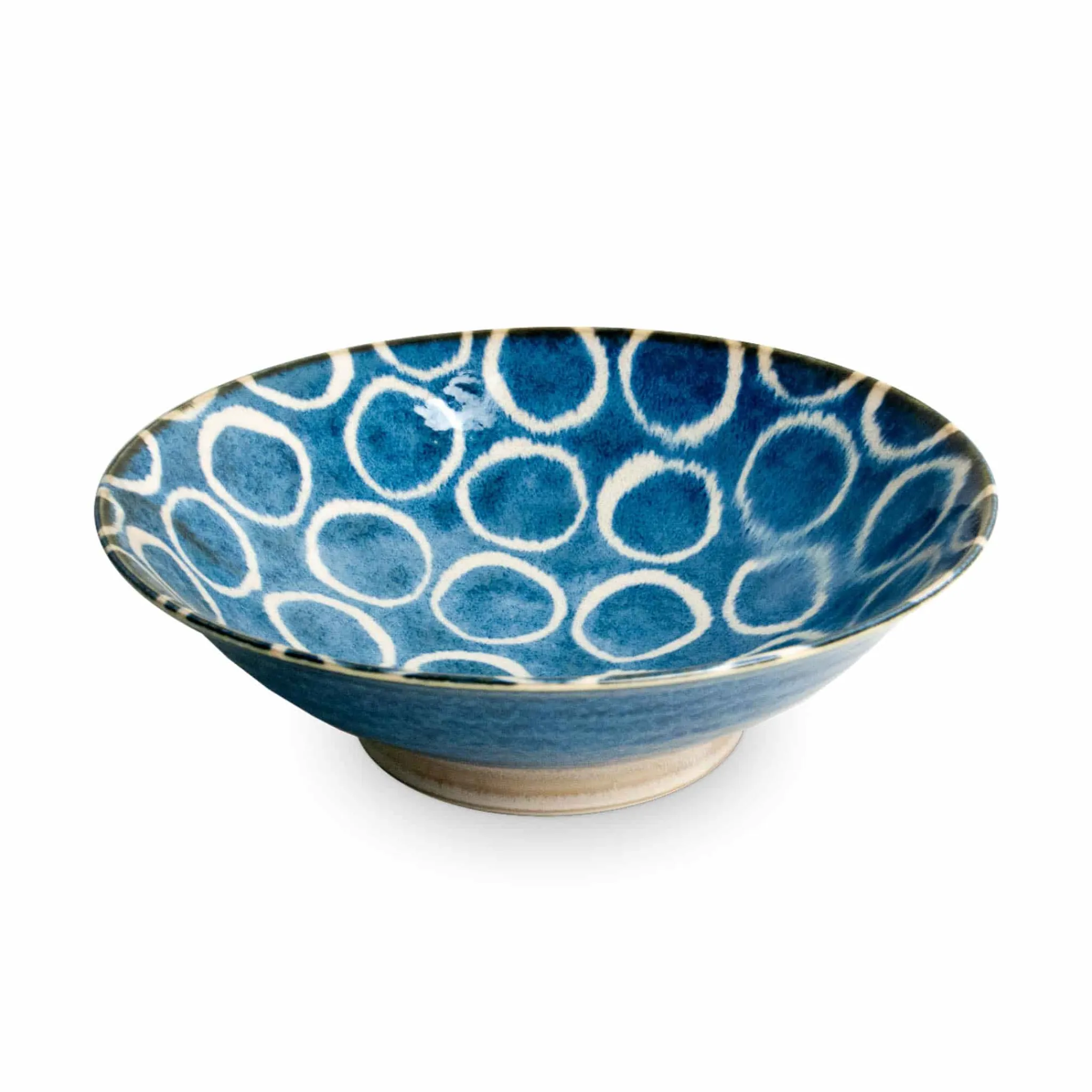 New Sakuru Shallow Bowl Blue, 24cm Japanese Ingredients|Japanese Tableware