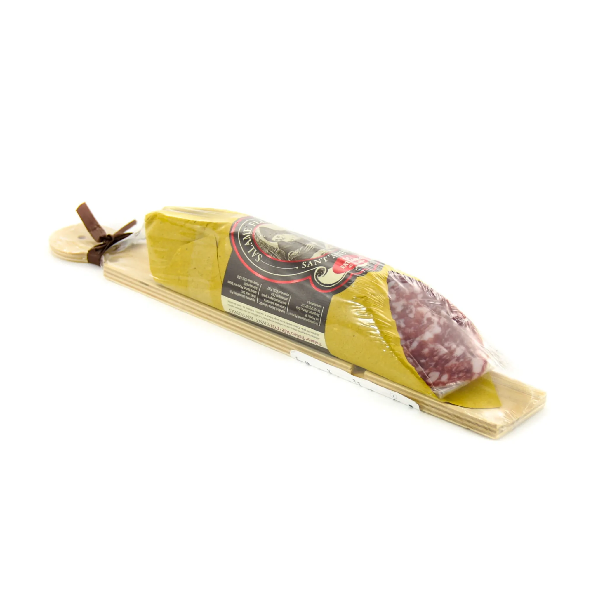 Salami Felino IGP Riserva with Wooden Carving Board, 300g Ingredients Brands|Italian Ingredients