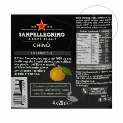 Outlet San Pellegrino Chino - 20cl x 4 Italian Ingredients|Drinks