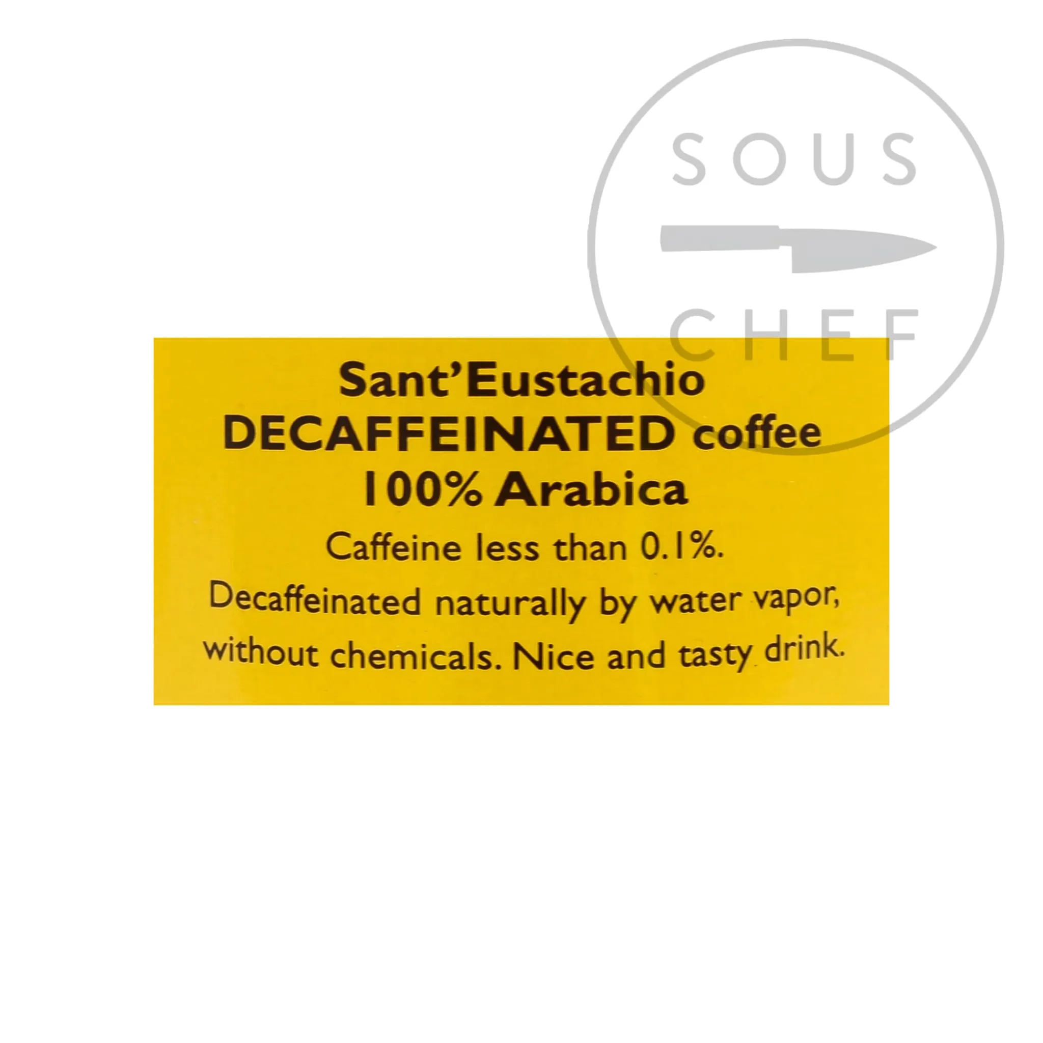 Best Sant'Eustachio Decaffeinated Ground Coffee, 250g Ingredients Brands|Italian Ingredients
