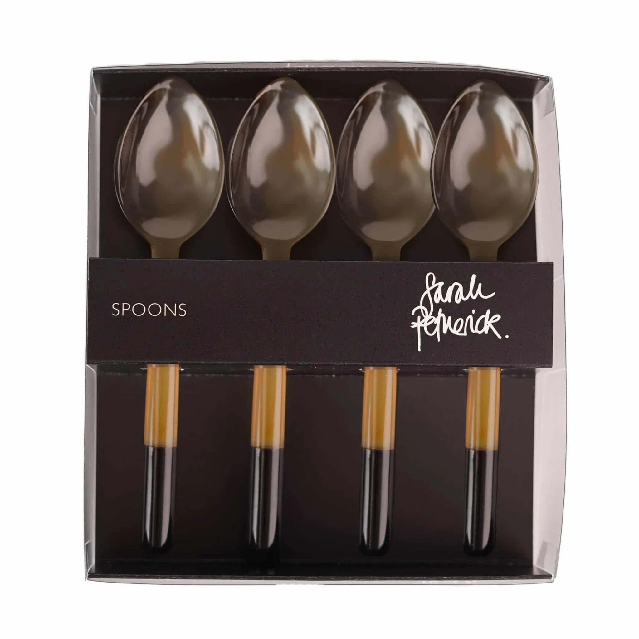 Outlet Light Horn Egg Spoons, Set of 4 Serveware|Cutlery