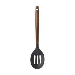 Best Carbonized Ash & Silicone Slotted Spoon, 31cm Kitchen Tools & Utensils